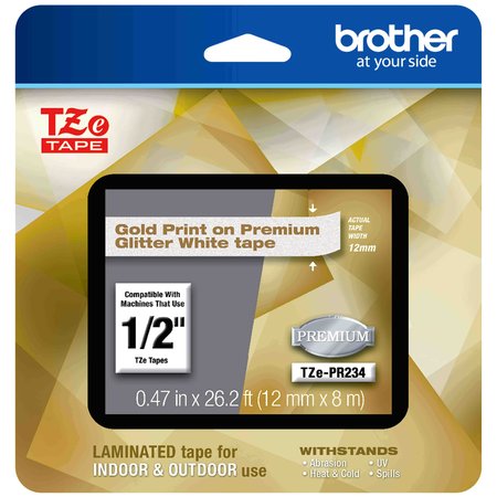 BROTHER TZe Premium Laminated Tape, 12mmx8m, G TZEPR234